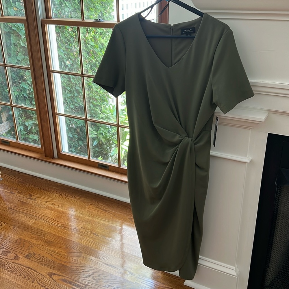 Olive green dress